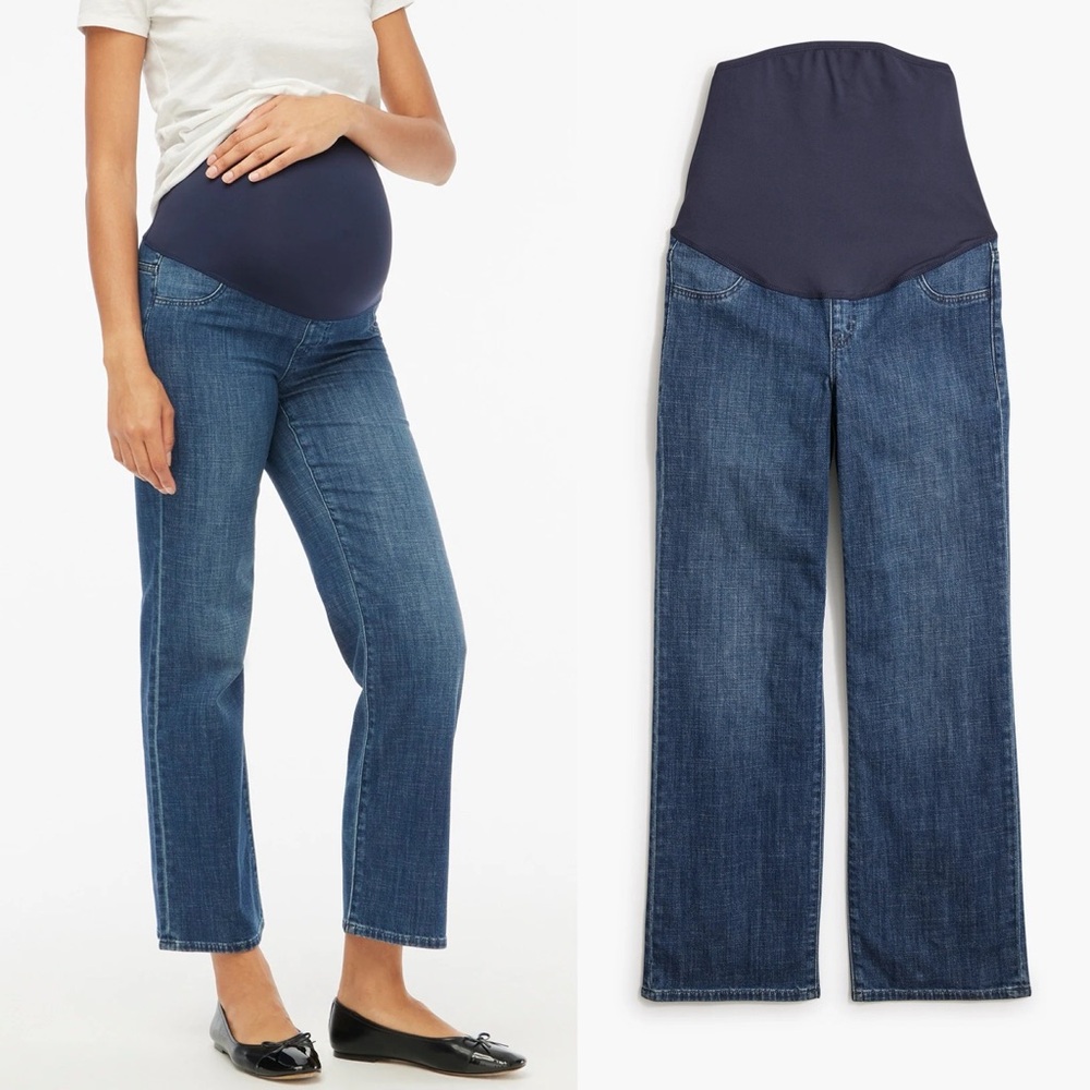 J. Crew Blue Maternity Flare Jeans